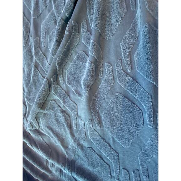 NIB SearchI Washable Stretch Jacquard Gray-Blue Geometric Kitchen Chair Covers - Picture 7 of 9